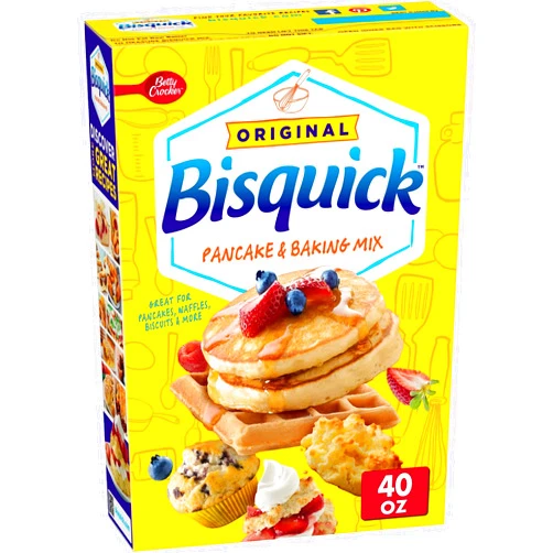 Betty Crocker Bisquick Pancake and Baking Mix, Original, Makes About 60 Pancakes, 40 oz