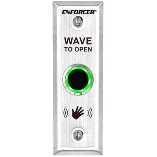 Seco-Larm SD-9163-KSQ Outdoor Wave-to-Open Sensor, Slimline with English Message; Adjustable Sensor Range Up to 7