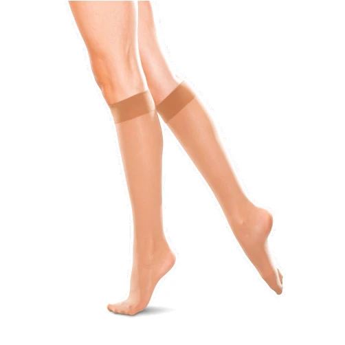 THERAFIRM Knee High Support Stockings - 20-30mmHg Moderate Compression Nylons