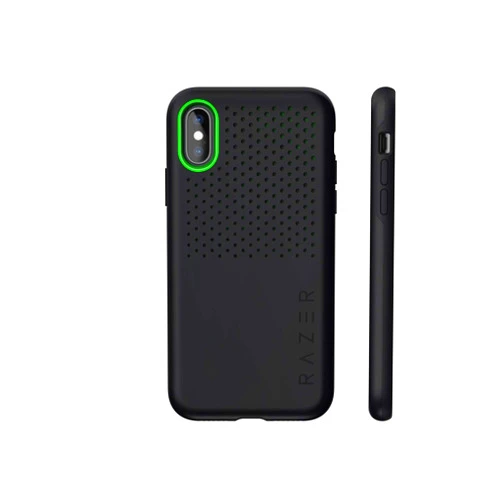 Razer Arctech Pro for iPhone Xs Case/iPhone X Case: Thermaphene & Venting Performance Cooling - Wireless Charging Compatible - Drop-Test Certified up to 10 ft - Matte Black