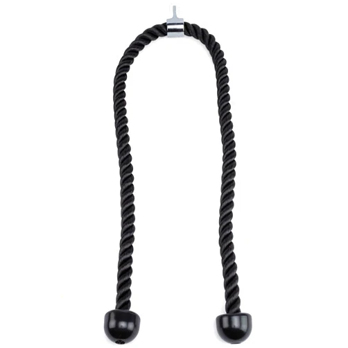 GymPin Double Length Tricep Pull Down Rope - 55 Inches Attachment for Cable Machine - Heavy Duty Long Tricep Pull Down Rope - 4 Feet 7 Inch
