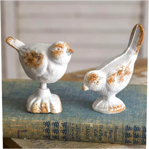 CTW Home Collection Set of Two Cast Iron Birds (1)