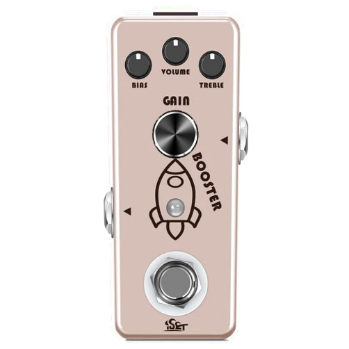 ISET Booster Effect Pedal Analog Rocket Boost For Electric Guitar Bass True Bypass