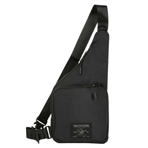True Religion Crossbody Bag Men - Anti Theft Shoulder Sling Bag, Zipper Phone Pocket and Key Leash