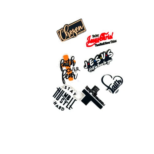 ONDEMAND GLOBAL Christian Faith Jesus Shoe Charms for Crocs | Christian Bible Shoe Charms for Crocs Faith Peace Jesus