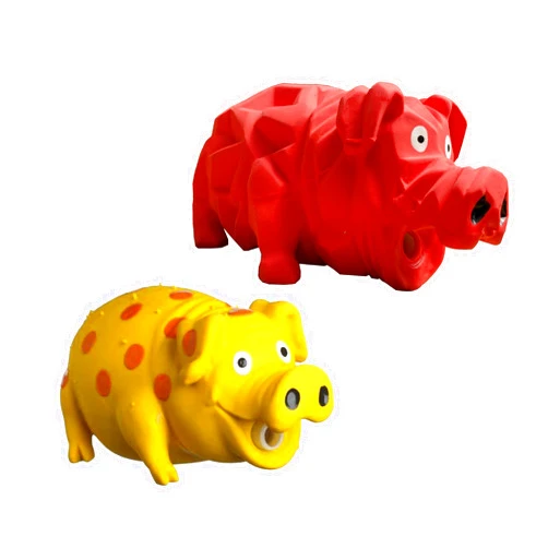 HDP Multipet Latex Grunting Toy Bundle Color:Goblet Pig/Origami Pig