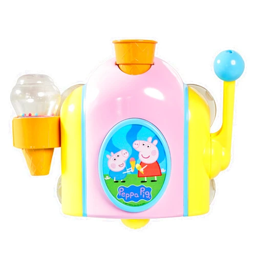 Toomies Peppa Pig Bubble Ice Cream Maker Bubble Bath Toy - Toddler Bath Toys Bubble Maker - Peppa Pig Toy with Foam-Producing Pump Action - Ages 18 Months and Up