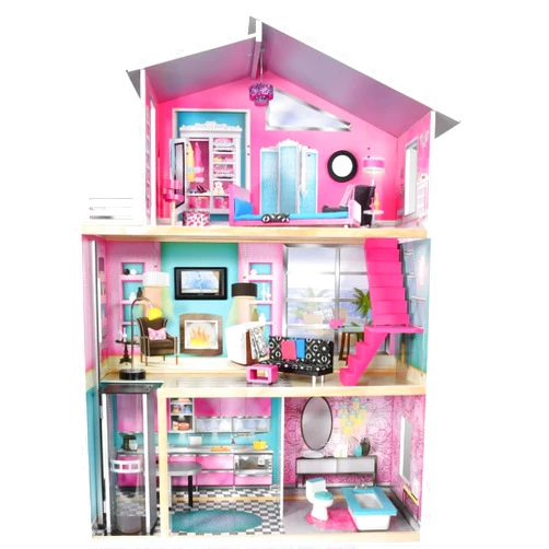 Generic KidKraft Modern Luxury Dollhouse with 11 Pieces of Furniture