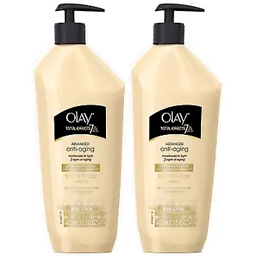 Olay Total Effects Body Lotion - 13.5 oz - 2 pk No scent 13.5 Ounce (Pack of 2)