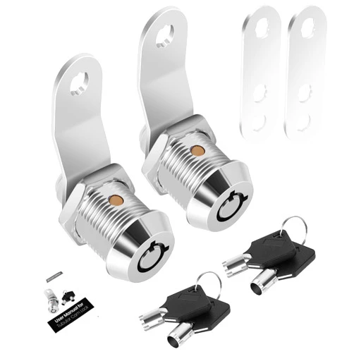 Cylinnda 2 Pack Tool Box Lock with Keys, 5/8