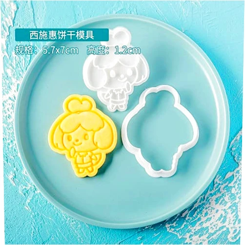 FML Cookie Stamp Mold Game Cartoon Animal Crossing Biscuit Cutter Cookie Molds Sugarcraft Cake Fondant Decorating Tools Baking Mold