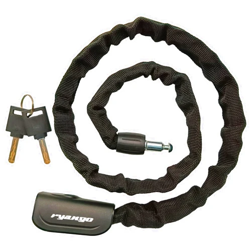 RYANGO Bike Chain Lock, Bike Locks Heavy Duty Anti Theft, Bicycle Lock with 2 Keys, Bicycle Chain Lock for Bike, Motorcycle, E-Bike, Scooter, Gate, Door, Fence
