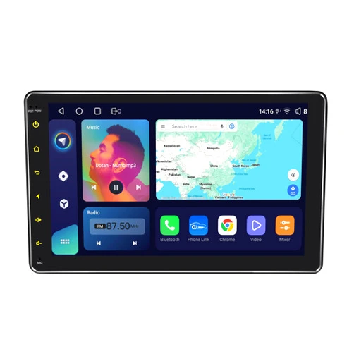 JOYING Double Din Car Radio 9 inch Touch Screen Car Stereo Android 12 Head Unit 4GB+64GB with Android Auto/Carplay/Mirror Link/Bluetooth 5.0/Subwoofer Output/AM/FM Radio/HDMI Output(JY-UZ139N4)