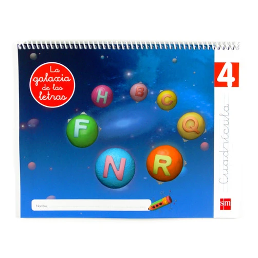 Lourdes Palencia,Esther Pazos,Pilar Menéndez Camarena,Emil Ivanov Markov,PaperKids,,Ariel Alejandro Gómez Lectoescritura 4, Cuadrícula. La galaxia de las letras