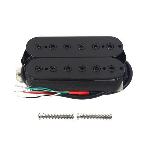 FLEOR Alnico 5 Electric Guitar Neck Pickup Double Coil Humbucker Pickups-Black