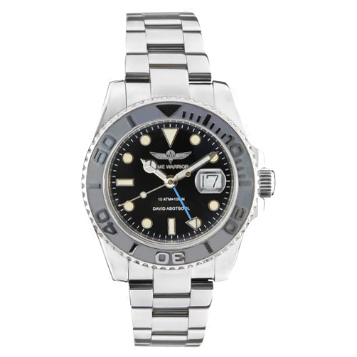 TIME WARRIOR GMT Master Automatic Watches for Men, Stainless Steel Watch, Water Resistant Watches, Ceramic Rotating Bezel, Luminous, Sapphire Glass