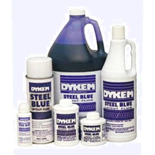 Dykem Layout Fluids - 8oz. bic steel blue layout fluid