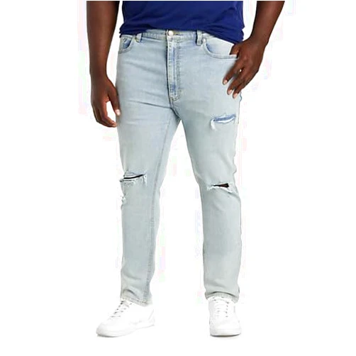 True Nation by DXL Men's Big and Tall Tapered-Fit Ultra Light Destructed Jeans