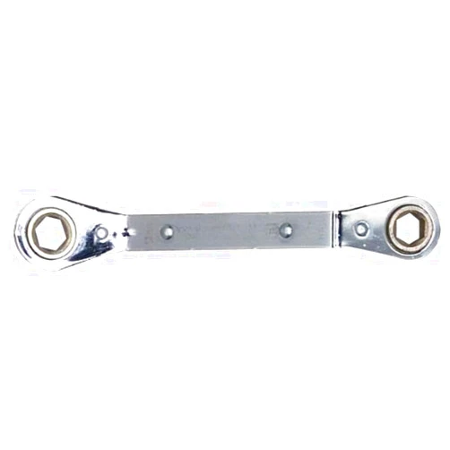 Wright Tool 9432 6 Point Offset Reversible Ratcheting Box Wrench, 9mm x 10mm