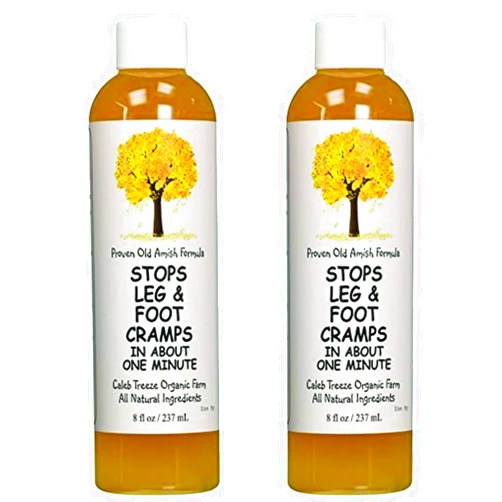 Caleb Treeze Organic Farms Stops Leg & Foot Cramps 8 oz (2 Pack) (2 Items) 8 Fl Oz (Pack of 2)