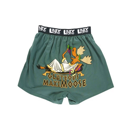 Lazy One Funny Animal Boxers, Novelty Boxer Shorts, Humorous Underwear, Gag Gifts for Men, Funny Bear Boxers