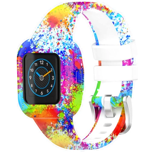 XHNee Fit for Garmin vivofit jr. 3 Bands for Kids, GarminFit jr. 3 Adjustable Cute Cartoon Silicone Replacement Bands Wristband Straps Bracelet FIT for Garmin vivofit jr 3 Tracker Boys Girls (Painted)