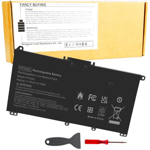 Fancy Buying HT03XL L11119-855 HTO3XL Battery for HP 14M-DH0003DX 14M-DH1003DX 15T-DA000 15T-CS200 15-CW1XXX 15T-CS300 LPD1071 15-DB0004DX 15-DA0014DX Pavilion 15-DA 15-DB 15-DW 15-DY 14-CE 14-CF 14-DF 17-BY 17-CA