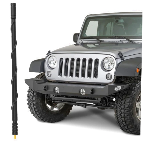 KSaAuto 13 Inch Antenna Compatible with 2007-2025 Jeep Wrangler Gladiator, Accessories, for Jeep JL JT JK Unlimited Sahara Rubicon Sport Willys 4xe Car Radio Antenna Replacement