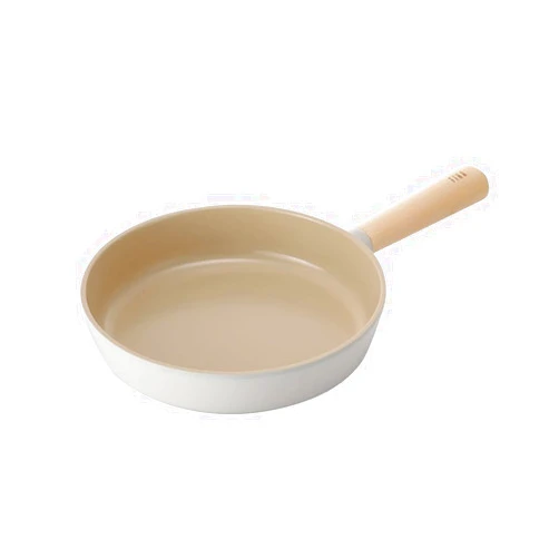 Neoflam FIKA 9inch 24cm Ivory IH Frypan, Impact Induction Heating