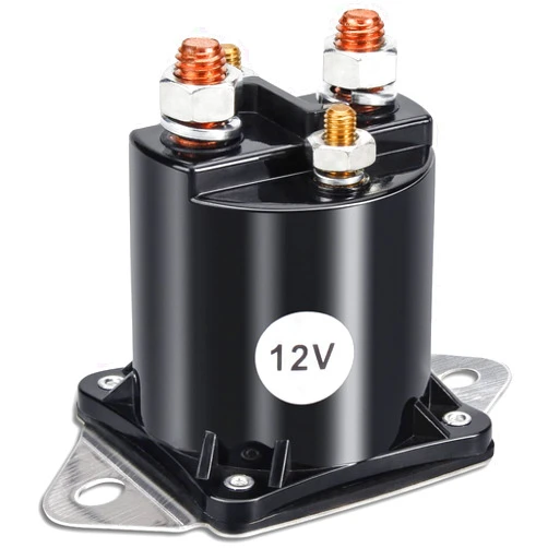 Fancatti 12V Golf Cart Solenoid Relay, 4 Terminal Solenoid for 1984-Up Gas Club Car DS and Precedent, Part Number 1013609, 435-154, 1012275, LPL6003, 240-20013