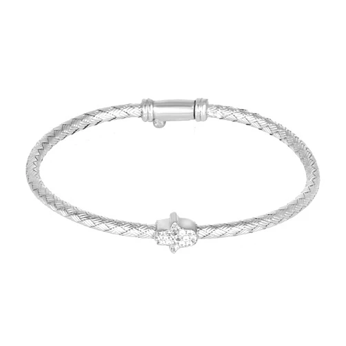 Alef Bet by Paula Hamsa Hand Bracelet Sterling Silver for Women Worn for Protection and Abundant Blessings | Beautiful Design for Everyday Wear