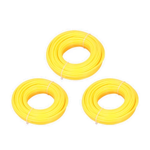 TOPINCN Duty Trimmer Line Grass Thrasher Round Square String Universal Trimmer String Weed Wacker Attachments 3PCS Star Trimming Line Nylon Lawn Mower