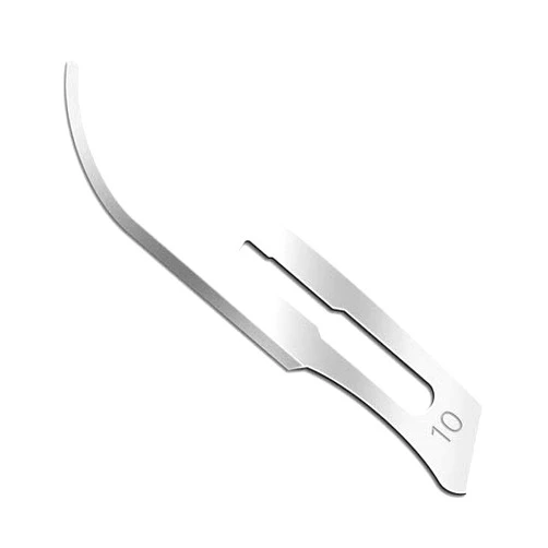 Bee Line Industries DermaSharps Dermaplaning Sterile Surgical Premium Blades #10 Scalpel - 10 Pack Dermaplane