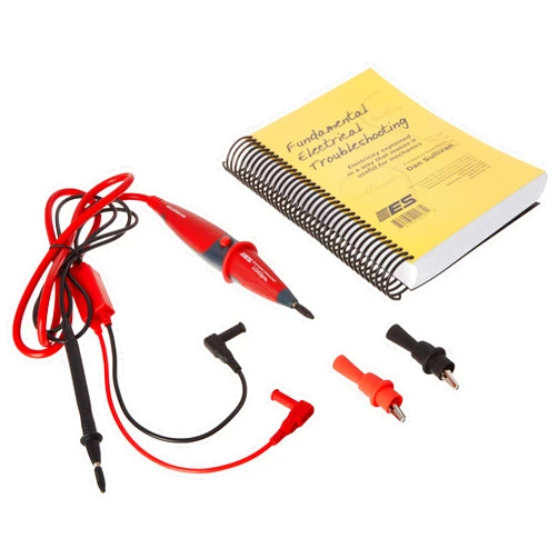 LOADpro Electronic Specialties 181 LOADpro Dynamic Test Lead and Fundamental Electrical Troubleshooting Book,2,Red,Black