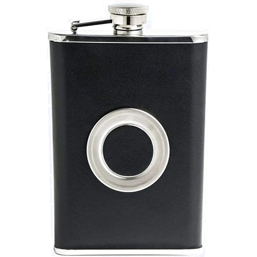 AttreX Portable Pocket Hip Flask for Liquor,Flagon 8oz Whisky Folding Vodka Cup Stretching Flagon Alcohol Funnel Portable Pocket Hip Flasks Gift Packaging Bottle