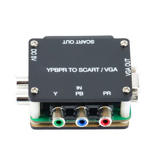 Soaying YUV to RGBS YPBPR to SCART YPBPR to VGA Component Transcoder Converter Game Console, RGBS to Color Difference Component