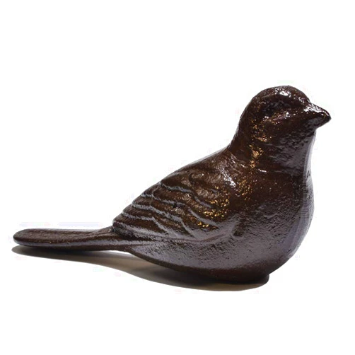 Sanpaint Door Stopper Wedge, Heavy Duty Cast Iron Decorative Bird Door Stops, Rustic Doorstop,Vintage Animal Statue (Bird)