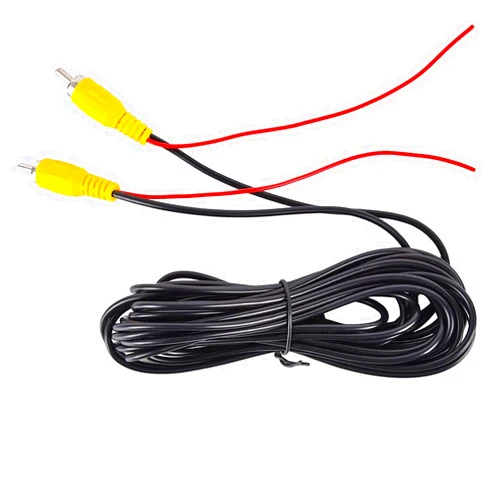 SPGBK 10M 33ft RCA Male to Male Plug A/V Car Reverse Reversing Rear View Parking Backup Camera Video Audio Extension Cable with Detection Trigger Wire