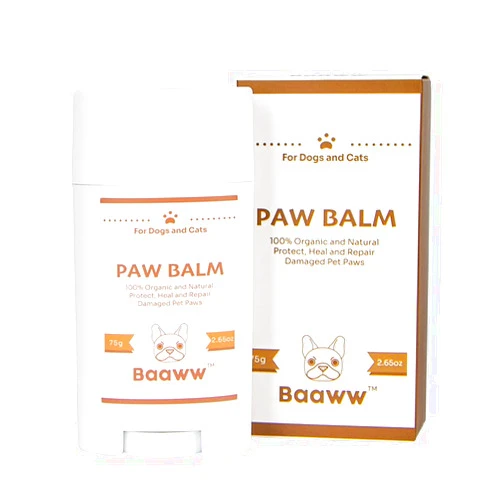 Baaww Dog Paw Balm Moisturizer Stick 75gm 2.65oz, Natural Organic, Veterinarian Recommended, Healing Paw Pad Balm for Pets, Soothes Dry, Cracked, and Rough Paws, Lick Safe, Lowest Price