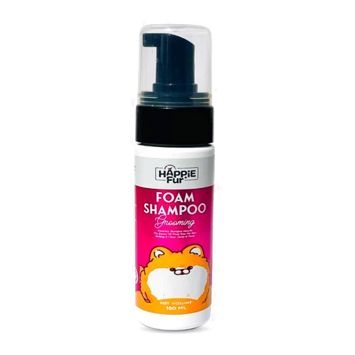 Richpet Happie Fur Waterless Foam Shampoo for Dogs & Cats | Dry Shampoo for Dogs, No-Rinse Formula, Absorbs Excess Oil, Cleans, Deodorizes & Freshens Coat, Waterless Dog Shampoo & Dry Shampoo for Cats