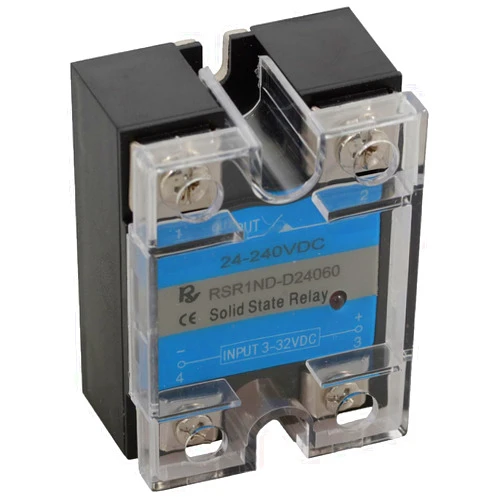 Rayex Electronics Solid State Relay DC-DC 24-240VDC Load 3-32 VDC Control 60A Screw Terminal