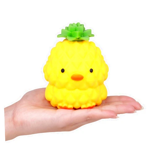 Anboor Squishies Stretchy Pineapple Toy, Simulation Pineapple Duck Squeeze Toy Anxiety Relief, Squishys Fidget Novelty Toys for Kids Adults Birthday Gift