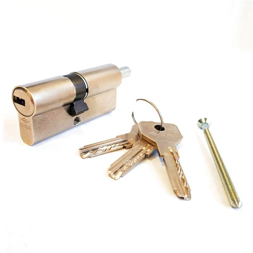 CISA 0G302 C2000 European Cylinder, Nickel-Plated Brass