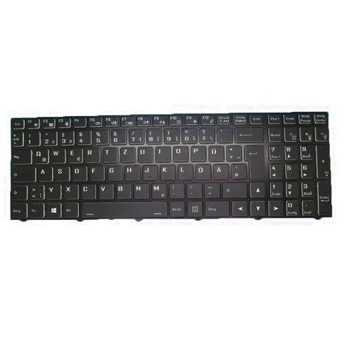 Generic Laptop Backlit Keyboard for CLEVO X170SM-G X170KM-G X170SM German GR Black Frame