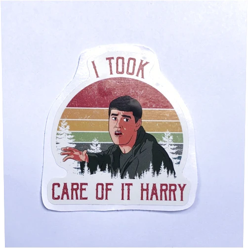 HKP DESIGN Style (3Pcs) Lloyd Christmas Dumb and Dumber Harry I Took Care of It Sticker 3