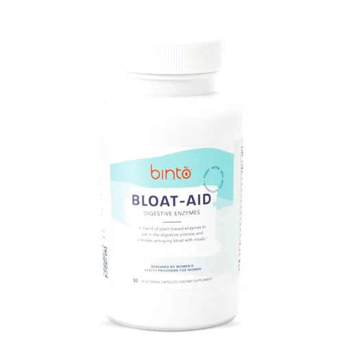 Binto Bloat-aid | Digestive enzymes | Plant-Based Digestive Enzyme Supplements to Support Health Digestion and Cut Down on Bloat | Preservative-Free, Gluten-Free, Non-GMO
