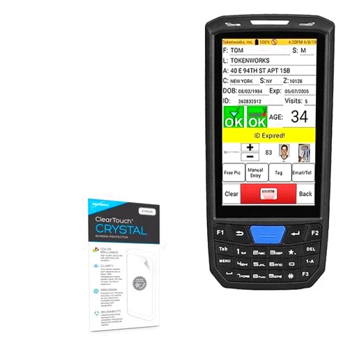 BoxWave Screen Protector Compatible with Tokenworks Inc IDVisor Smart V2 - ClearTouch Crystal (2-Pack), HD Film Skin - Shields from Scratches