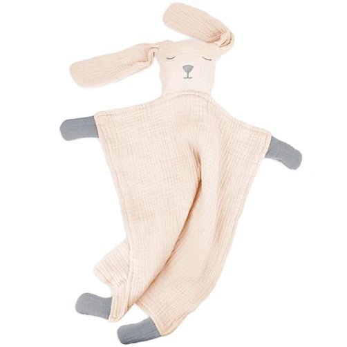 Lulu moon Baby Security Blanket for Unisex, Cotton Muslin Baby Lovey, Soft & Breathable Lovie Baby Gifts for Boys and Girls, 15 * 12 Inch (Soft Hug)