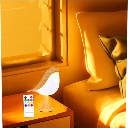 Xhope4u Small CordlessLamp, Timed Night Light with Remote Control, Small Bedside Table Lamp Touch Sensor, Bedside Lamp Gifts, 3 Level Brightness, Rechargeable Desk Lamp for Bedroom, Office, College Dorm Room