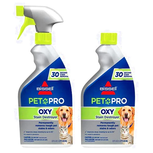 Bissell PET PRO OXY Stain Destroyer for Carpet and Upholstery, 22 oz, 2 pack, 17739